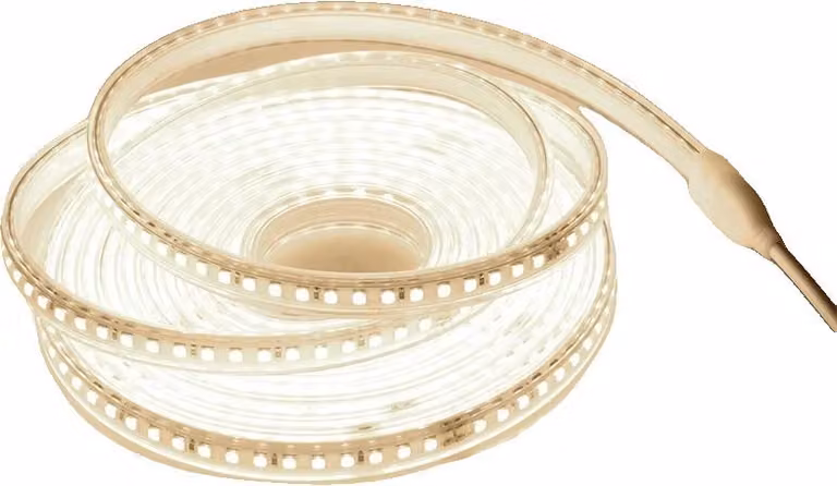 Striscia LED, design flessibile, elevato flusso luminoso, bianco naturale, 15 metri