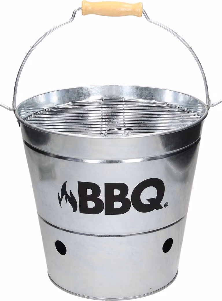 Secchio per carbonella barbecue portatile 26,5 cm