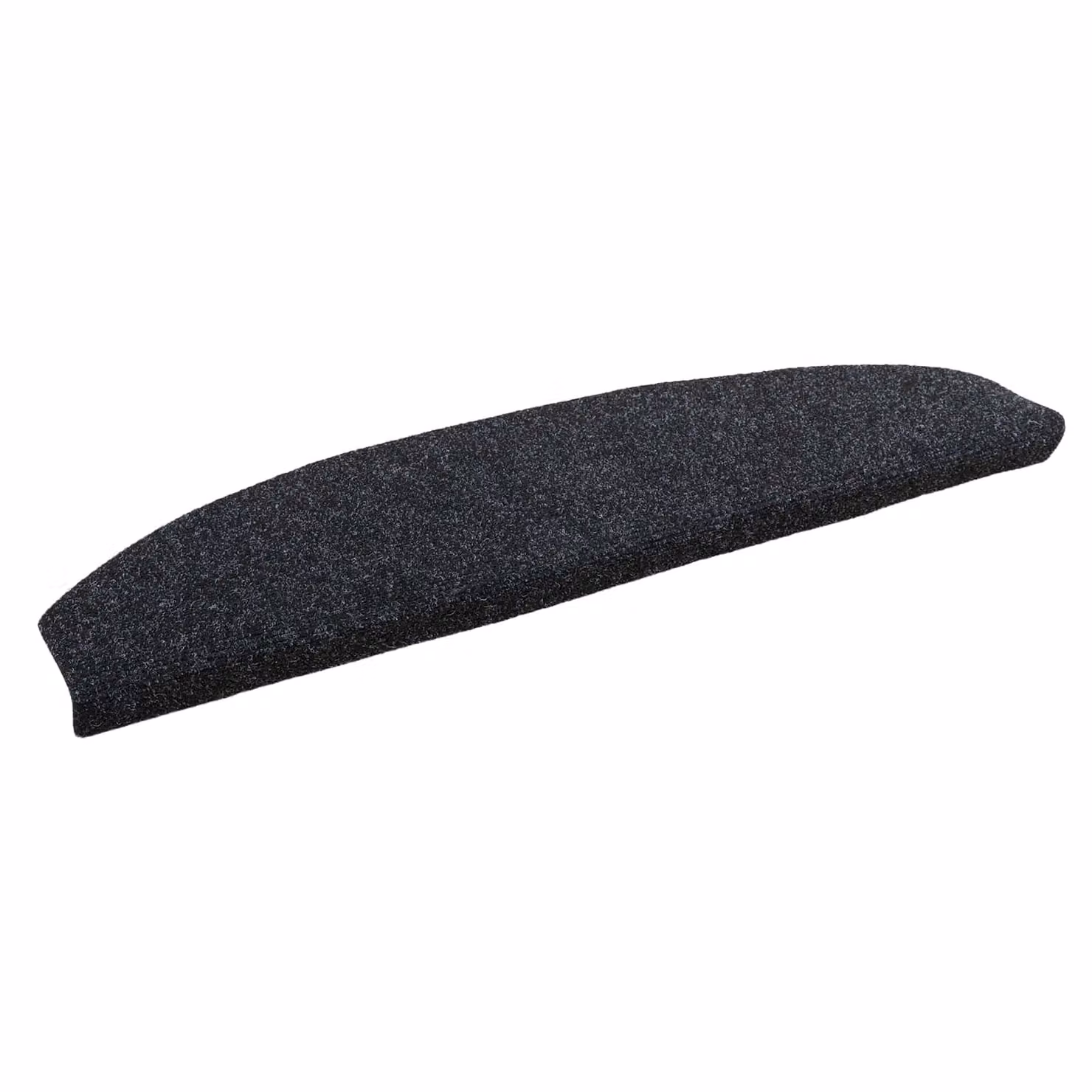 Set di 15 tappetini per scale autoadesivi vidaXL in polipropilene antiscivolo e fonoassorbenti, colore nero, L 80 x P 24,5 x H 3,5 cm