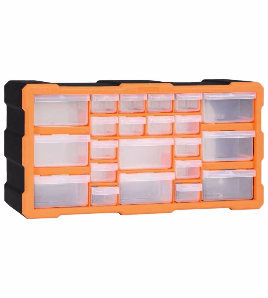 Mobile Contenitore con 22 Cassetti 49x16x25,5 cm