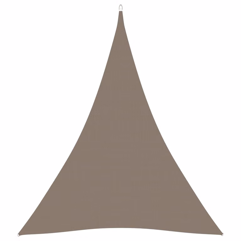 The Living Store Tenda da sole in tessuto Oxford triangolare 5x6x6 m Taupe
