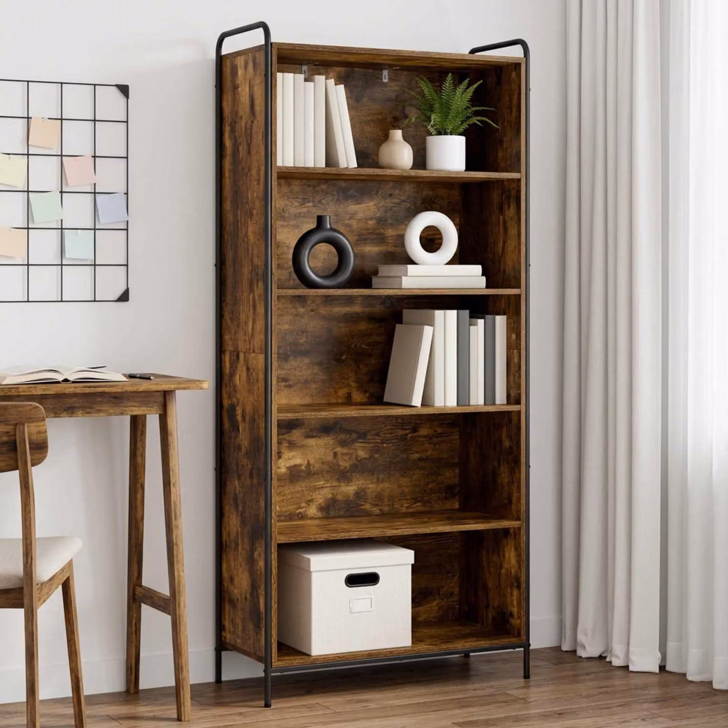 vidaXL Armadio per Libri 55,5 x 33 x 174 cm Legno ingegnerizzato