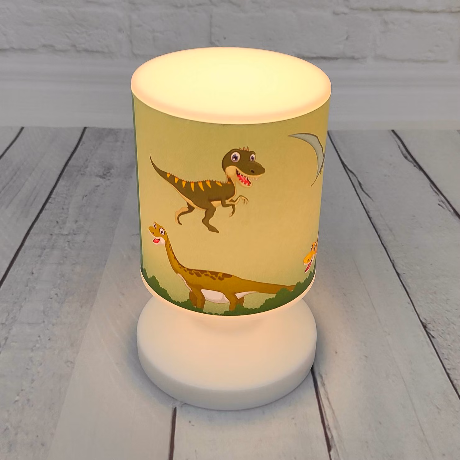 Niermann Standby Lampada da tavolo Dino, Verde, Cameretta, Plastica, Lampada da tavolo