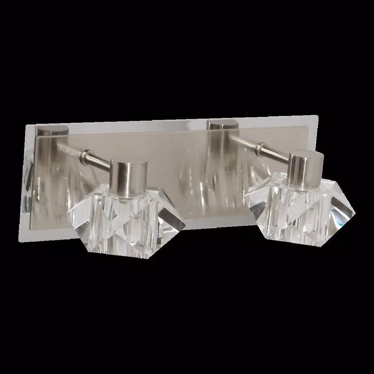 ZAFIRA 2xG9/33W, NS-CHROME/CLEAR, WALL L: 300, H: 100, presa G9, dimmerabile