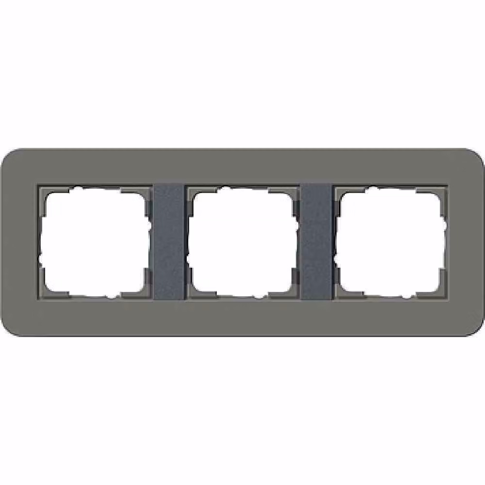 Gira cover frame 3-gang grigio scuro/antracite 0213423