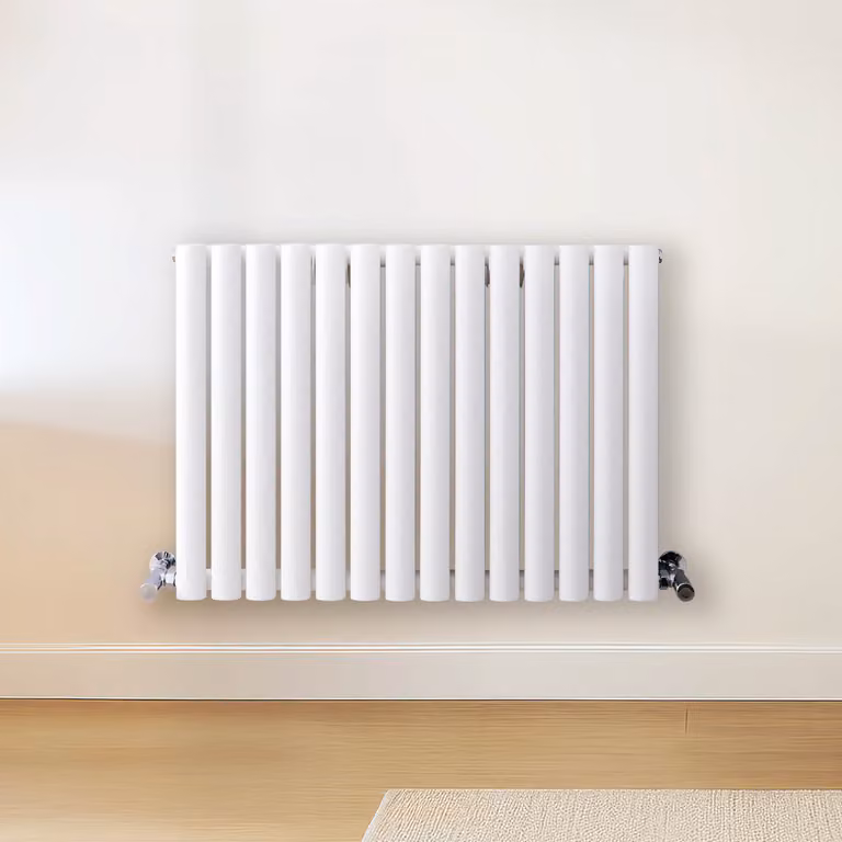 Radiatore Orizzontale Design Bianco 600x826mm 620W - Stile Moderno - Alta Resa - Revive