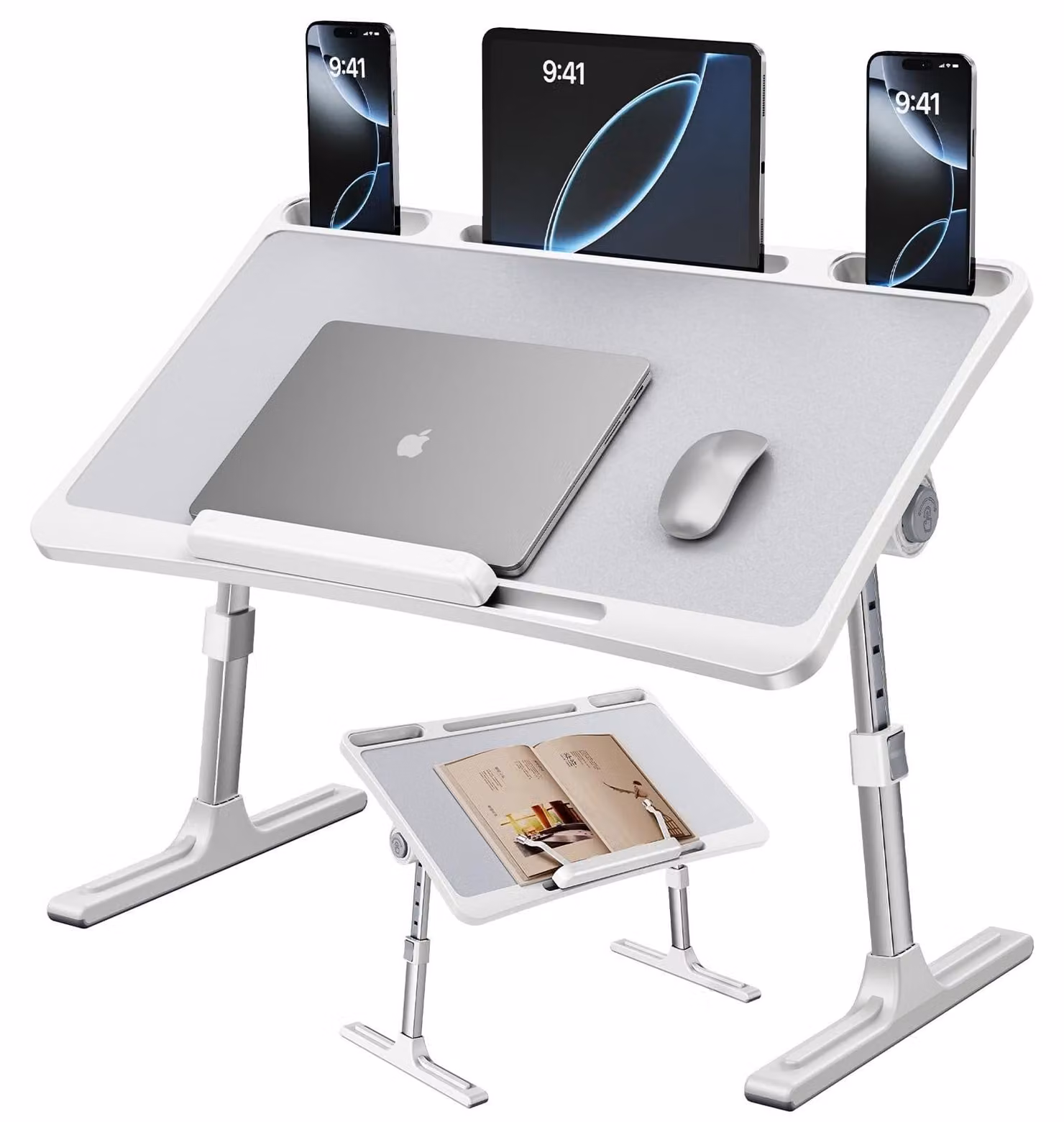 Tavolo regolabile per laptop, ideale per letto e divano