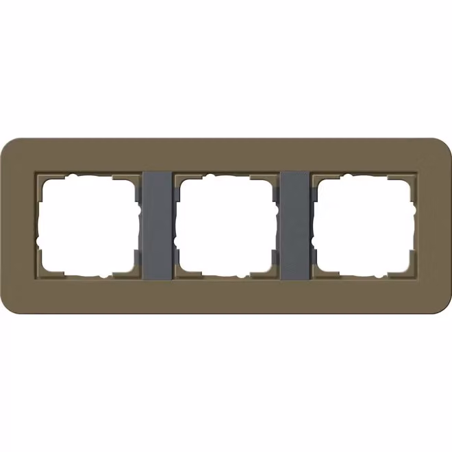 Gira 0213426 Cornice di copertura a 3 moduli Gira E3 Umbra/Antracite