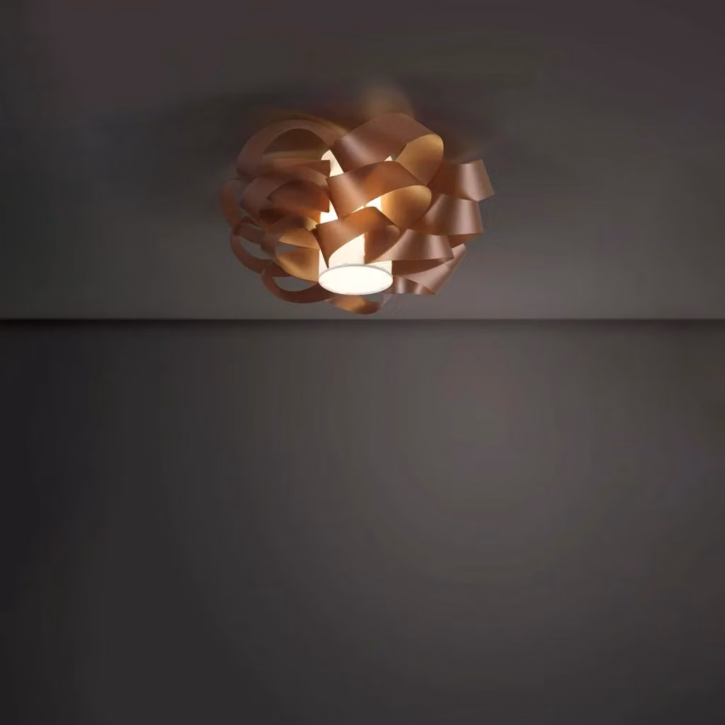 Plafoniera Moderna Cloud Polilux Linea Zero Colore Rame con Attacco E27 – 2