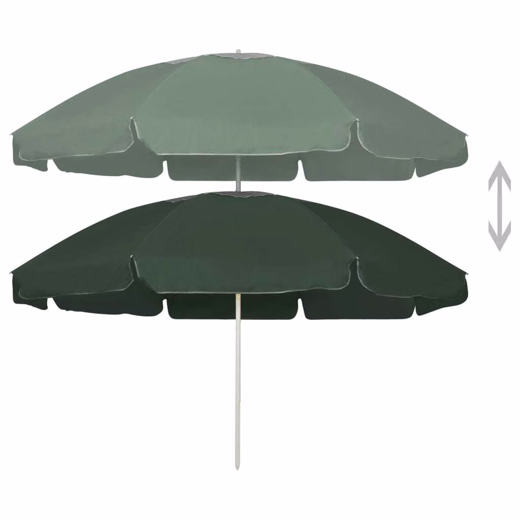 Ombrellone da Spiaggia Verde 240 cm