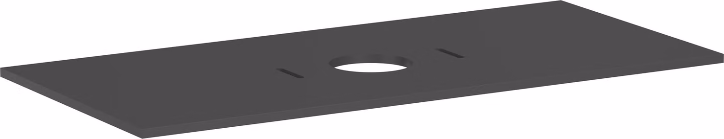 hansgrohe Xilesa E Console avec découpe au centre pour lavabo à poser sans trou de robinetterie, 1180x550x16mm, 54277760, 54277760