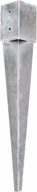 Set di 6 picchetti di terra in acciaio zincato argento CFW3843447 L/P/H: 10 x 10 x 76 cm – 1