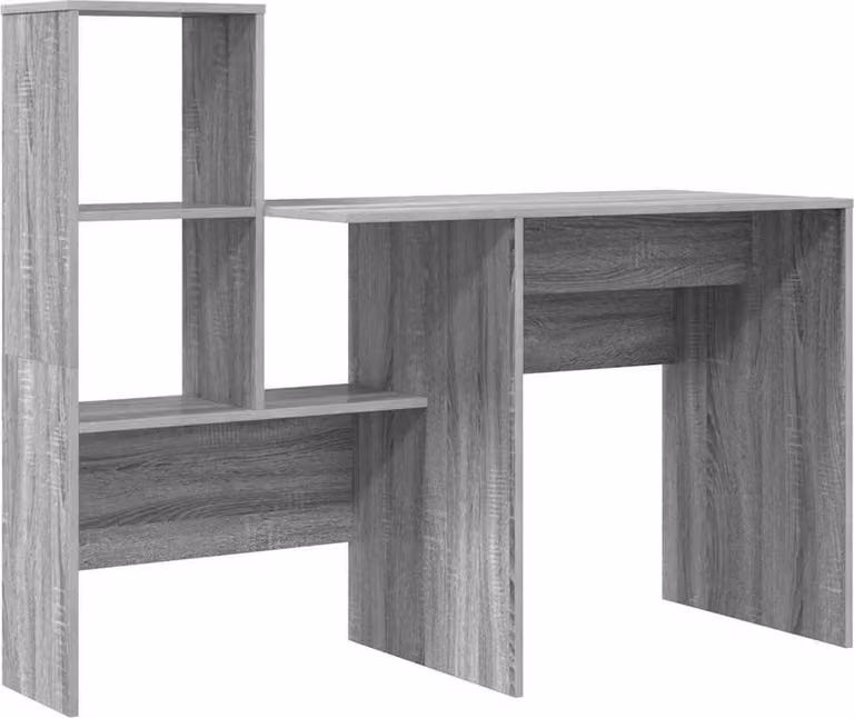 Scrivania Grigio Sonoma 131,5 x 50 x 106,5 cm Legno multistrato