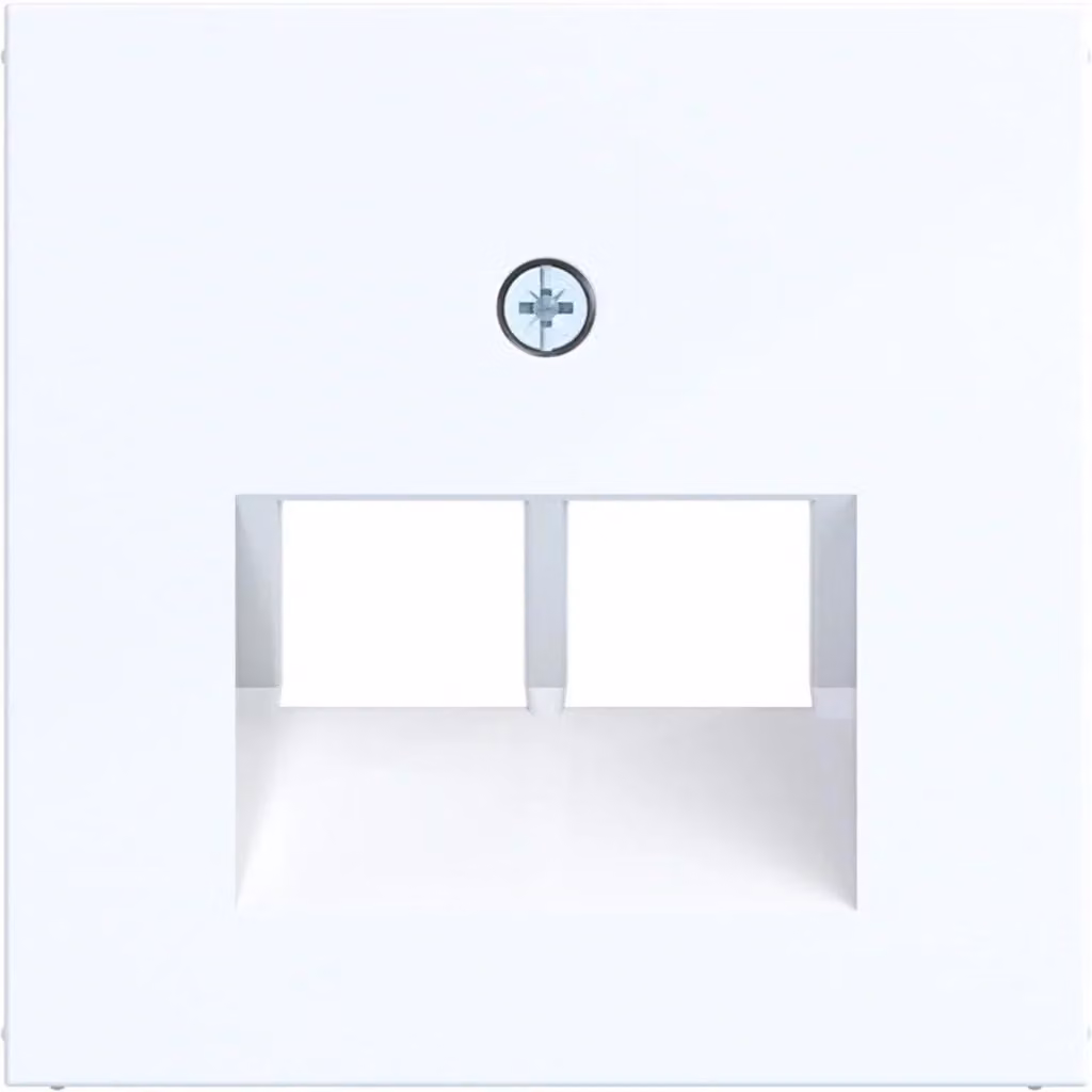 Hager, elemento centrale per UAE WAF1108WG a 2 posti A.x/C.x, bianco lucido
