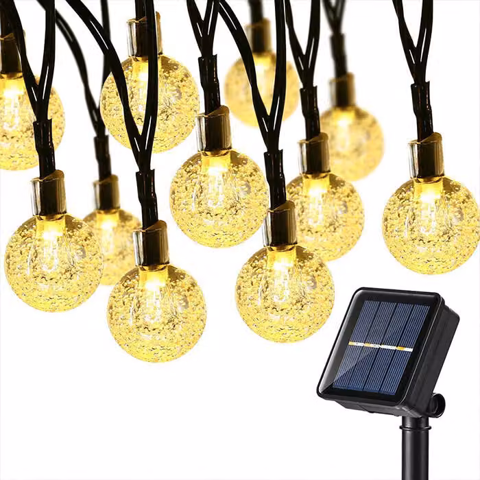 Luci LED decorative solari per uso interno ed esterno, emettono una luce bella e incantevole, decorazione, 1+1  - Solarstring