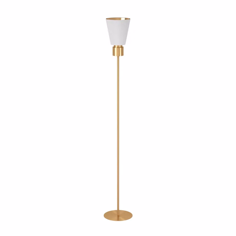 Piantana Contemporanea Aglientina 1 Luce Metallo Ottone Spazzolato