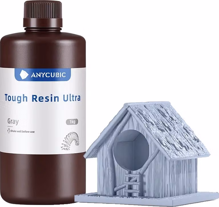 ANYCUBIC Resina tenace, capacità 1 kg, ultra robusta, a basso odore, 1 kg grigio