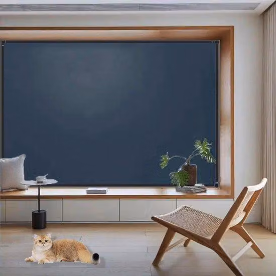 Tenda oscurante - Oscuramento totale - 125 x 130 cm - Colore ciano