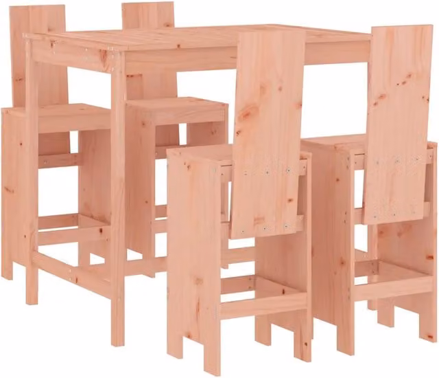 Set da Bar da Giardino 5 pz | Set Salotto da Giardino in Legno Massello di Douglas