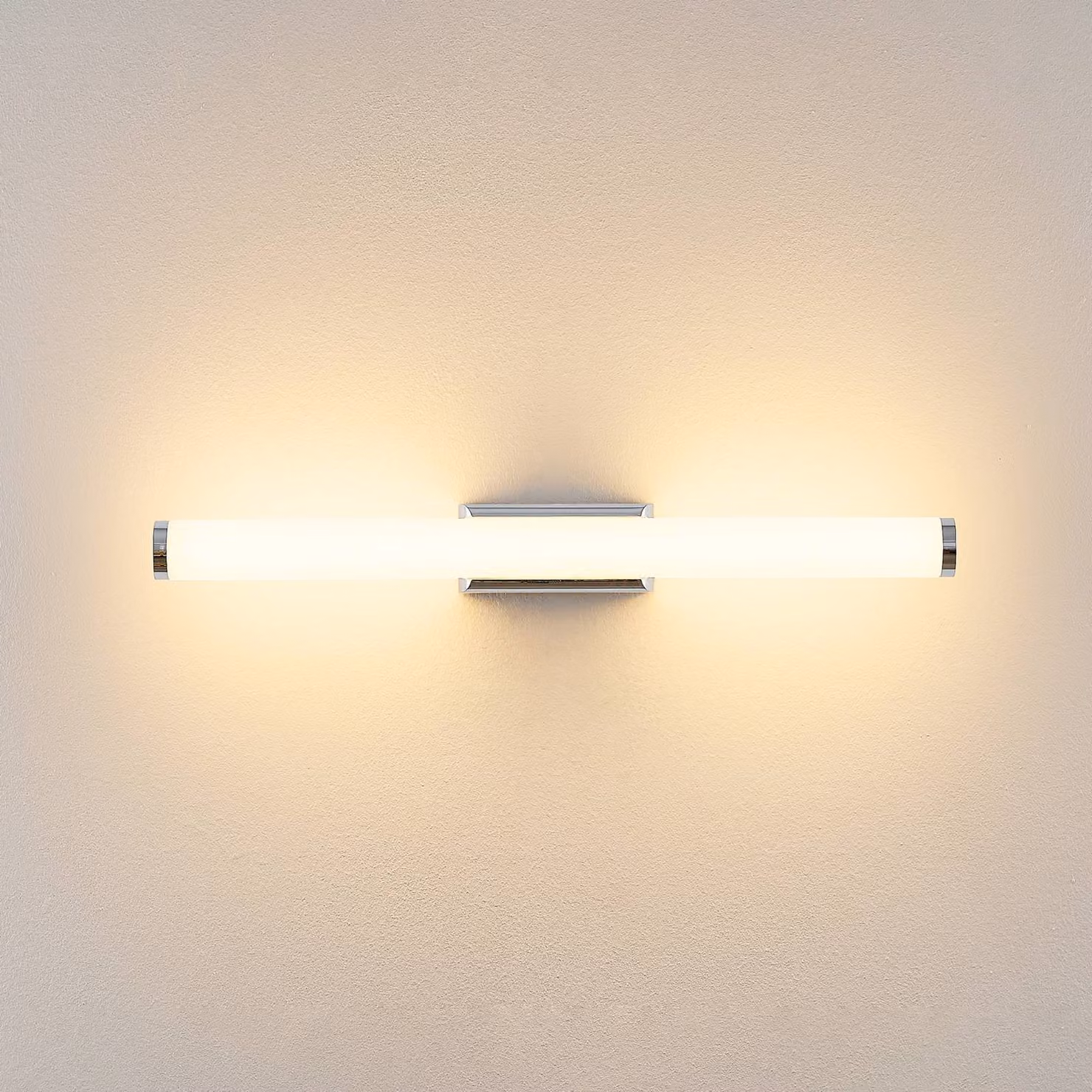 Molto Luce Applique da parete VINA S, Cromo / Argento, Bagno, Alluminio, Moderno, Applique