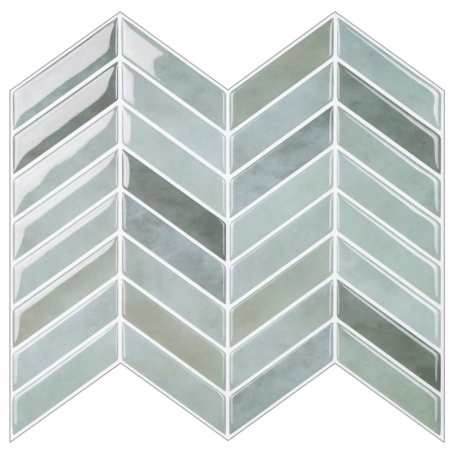 Piastrelle adesive 3D a forma di squame di pesce - Adesivi per piastrelle, dimensioni 10x10 pollici - Autoadesivi - Impermeabili - Decorazioni per cucina/bagno - Facili da applicare