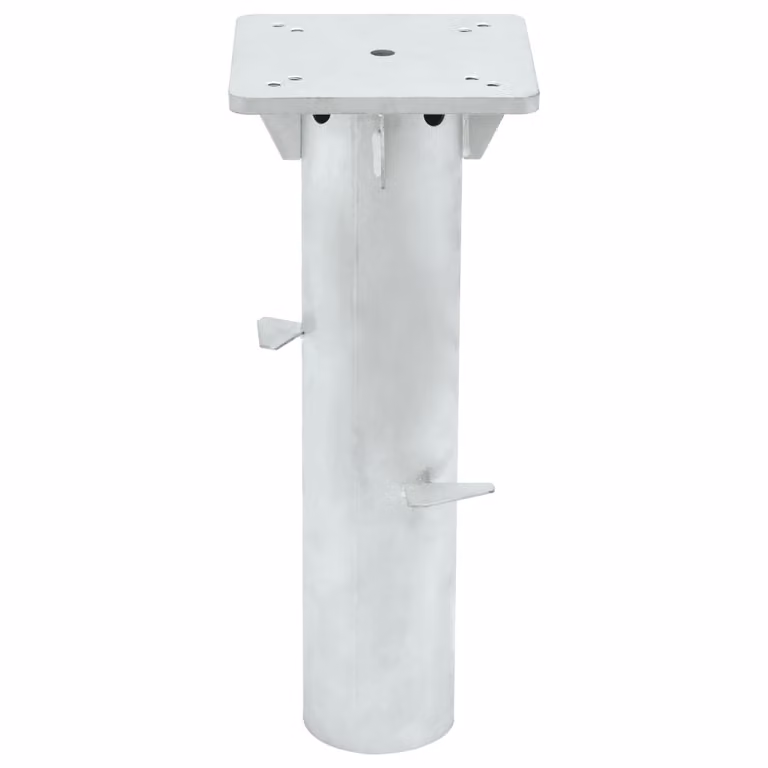 vidaXL Presa a terra per ombrellone argento 16x16x39,5 cm acciaio