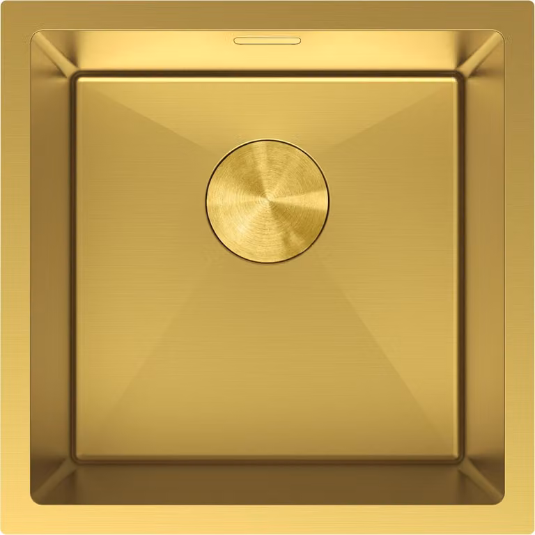 Mexen Trixo lavello in acciaio inox 1-vasca 440 x 440 mm, oro - 6413441000-55