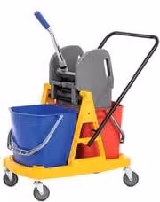 Carrello Lavapavimenti con Mocio e Strizzatore XTRA Multicolore con Secchio da 34 l