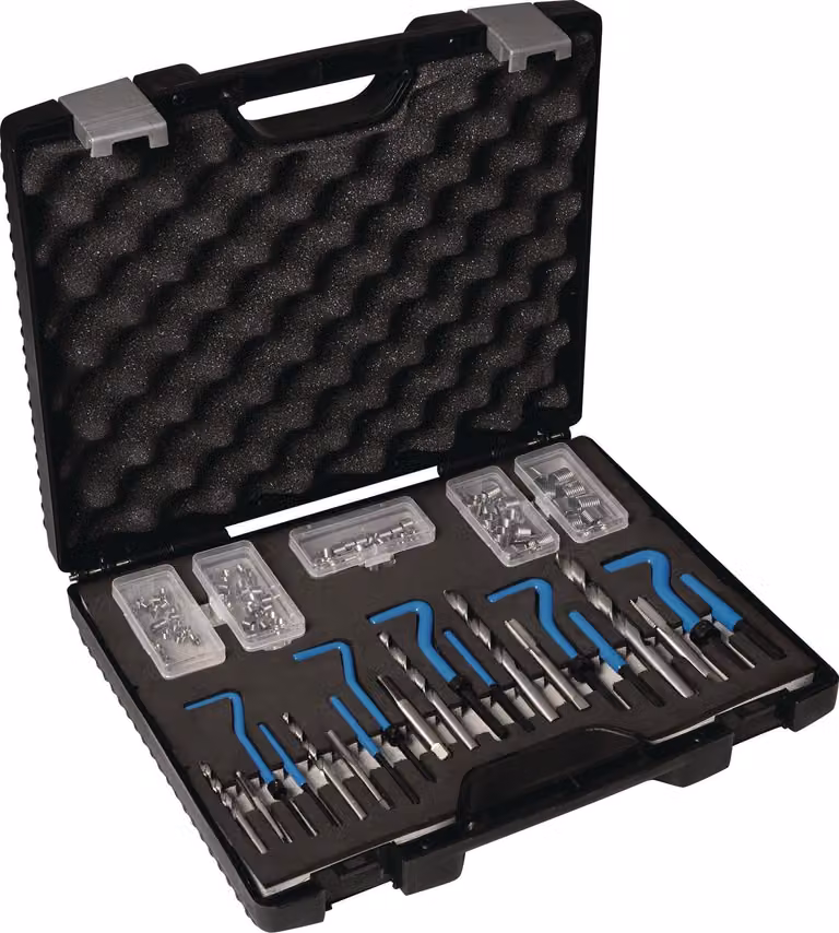 Kit di riparazione della filettatura DIN 8140 tipo standard M5-M12 acciaio inox 1,5xD