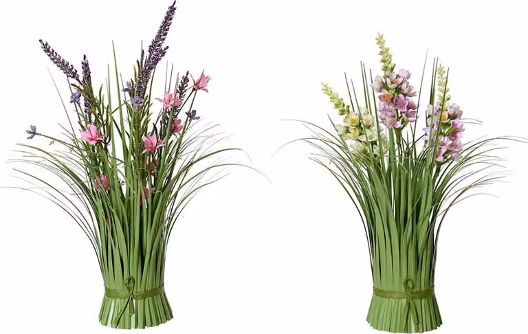 mazzo di fiori di lavanda in poliestere, 13 x 13 x 30 cm, colori assortiti