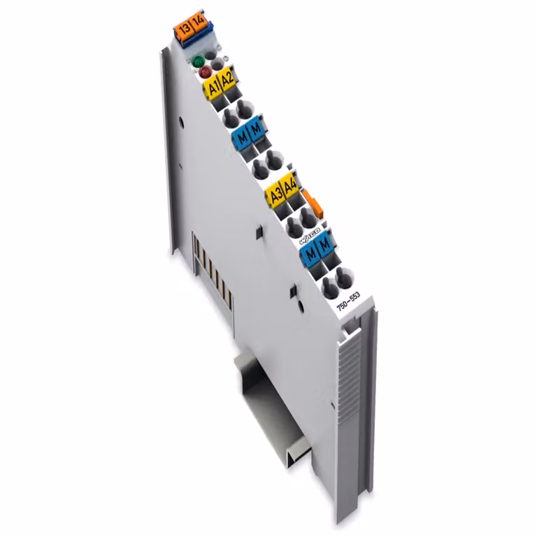 Wago 750-553, 4 canali, 0,5 kV, uscita, 12 bit, 10 ms, 12 x 100 x 69,8 mm