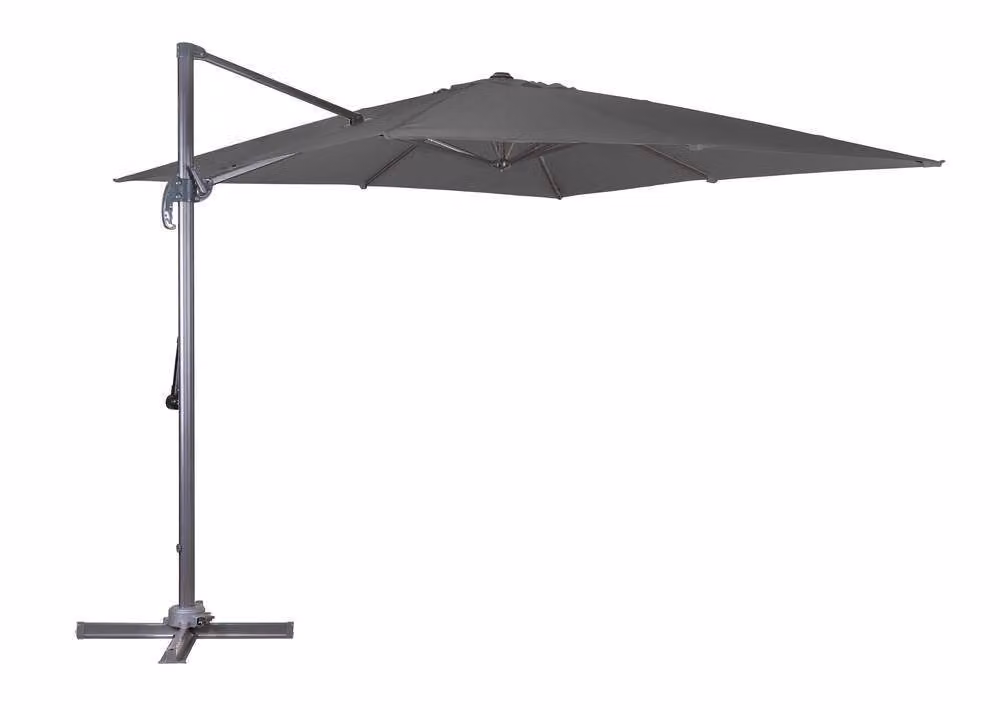 Ombrellone quadrato sospeso TUCSON 300 x 300 cm, antracite
