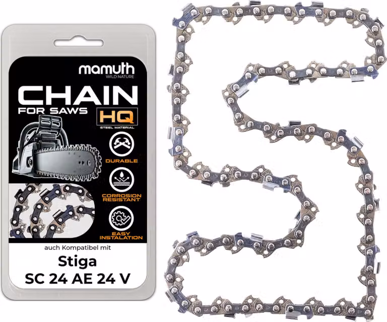 Catena per sega 25 cm 1,3 mm 3/8" 40 TG per Stiga SC 24 AE 24 V