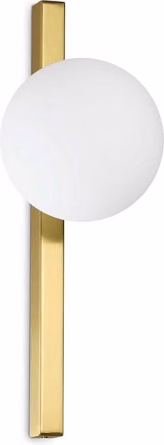 Applique Ideal Lux Binomio in metallo e vetro con luce LED up/down, disponibile in bianco, nero o oro/ottone