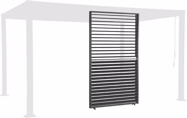 Persiana a lamelle orientabili Sweeek per pergola Palace in alluminio, colore antracite, L: 1,3 m – 1