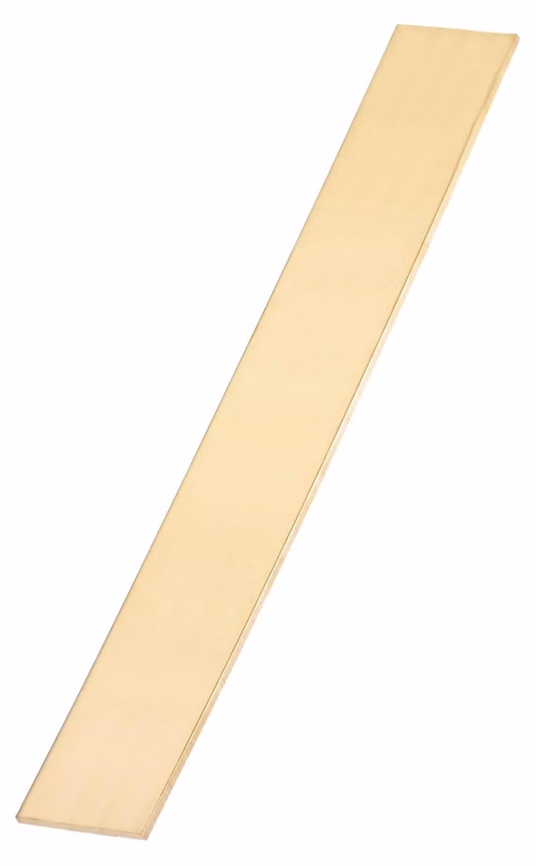 Barra di ottone, piatta, 3 x 40 x 305 mm, 1 pezzo, quadrata