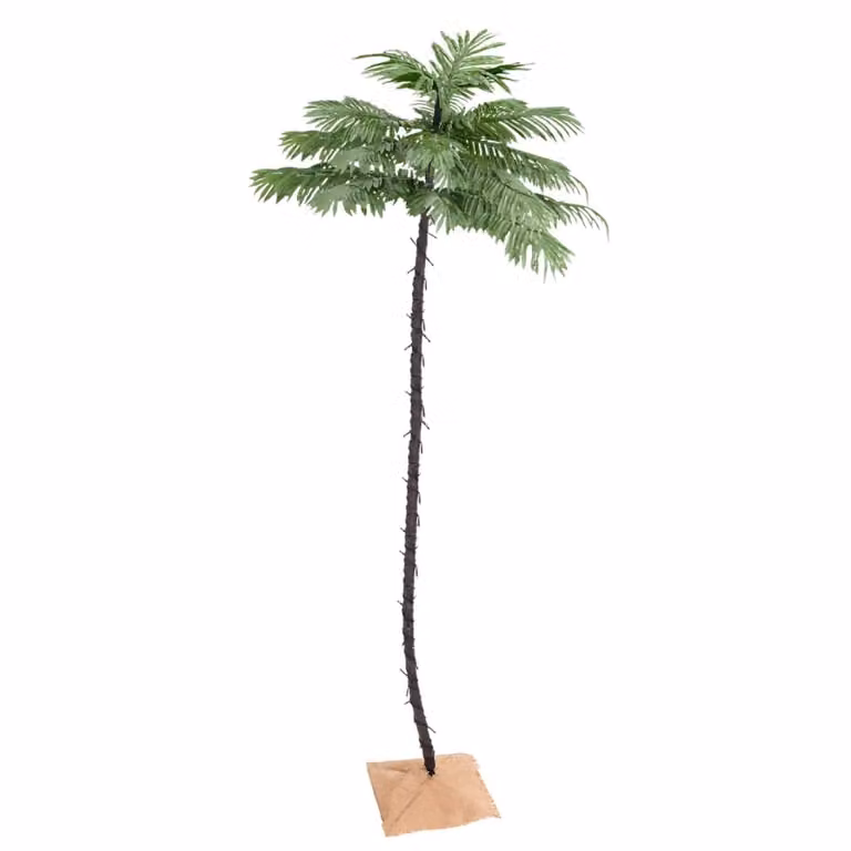 The Living Store Palma artificiale con 252 LED Bianco caldo 400 cm