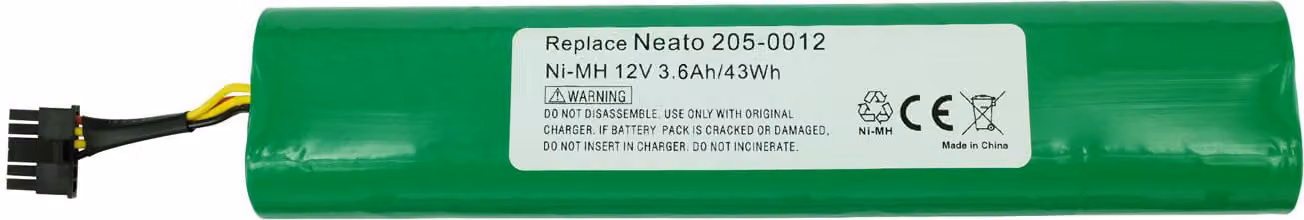 Batteria ricaricabile PowerSmart 12V 3600mAh NiMH per NEATO Botvac D7500, Botvac D85, 205-0012