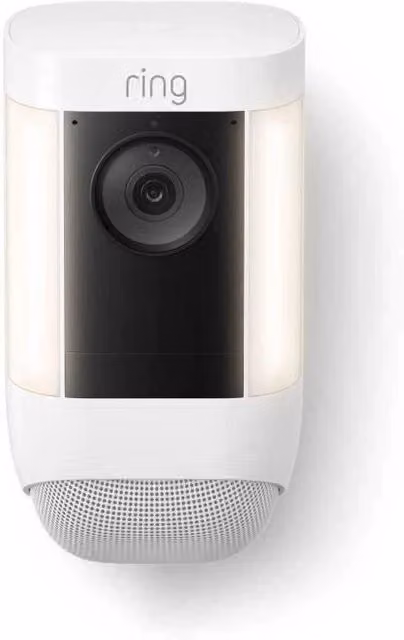 Telecamera di sorveglianza - RING - Spotlight Pro Batteria - Bianco - EU