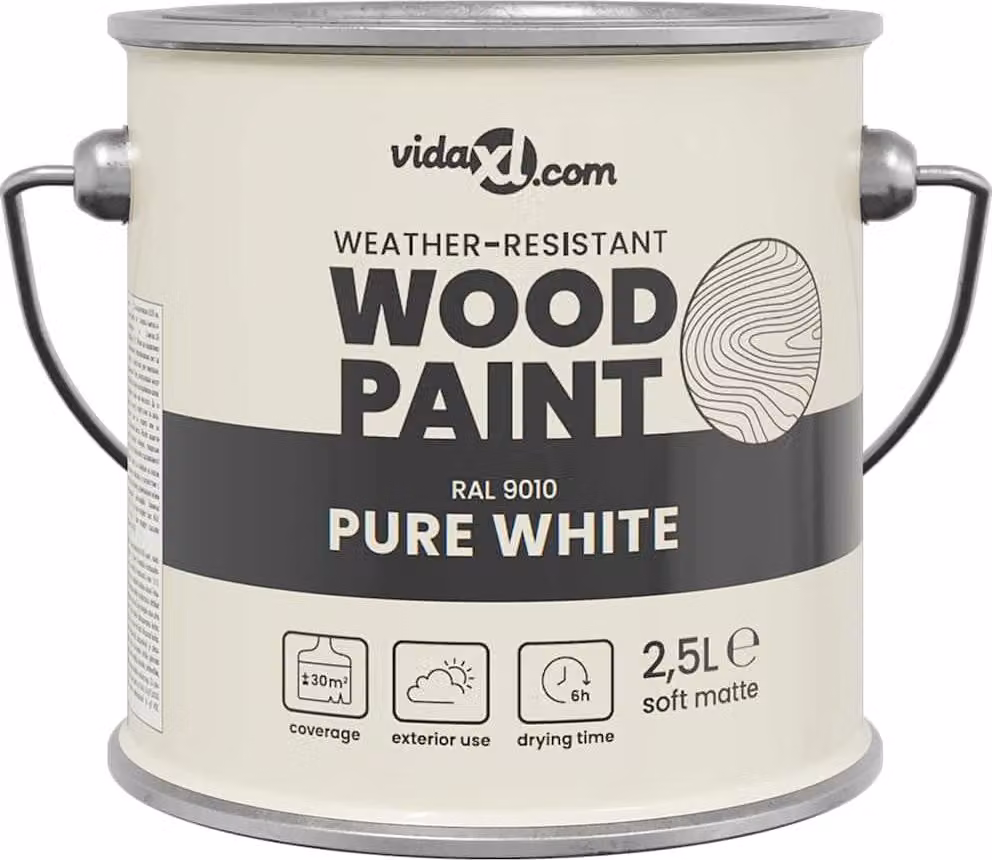 Vernice per legno Bianco 2,5 L Stampa da parete