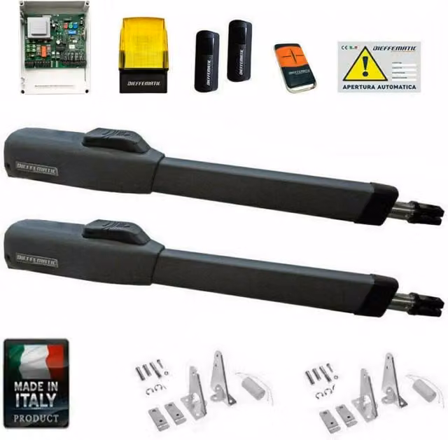 KIT C300 AUTOMAZIONE CANCELLO ELETTRICO 2 ANTE BATTENTE SI ADATTA A CAME DUCATI
