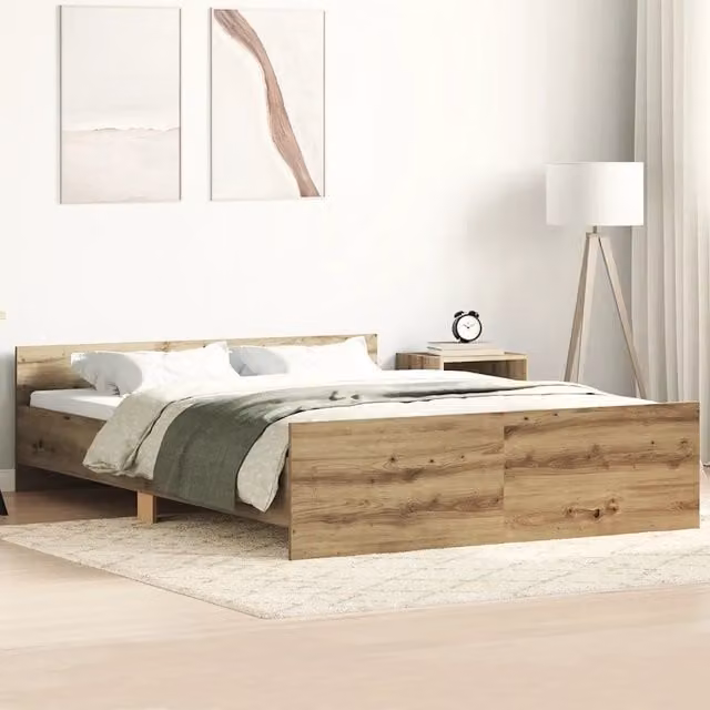 Giroletto senza Materasso Rovere Artigianale 140x200cm 3328741