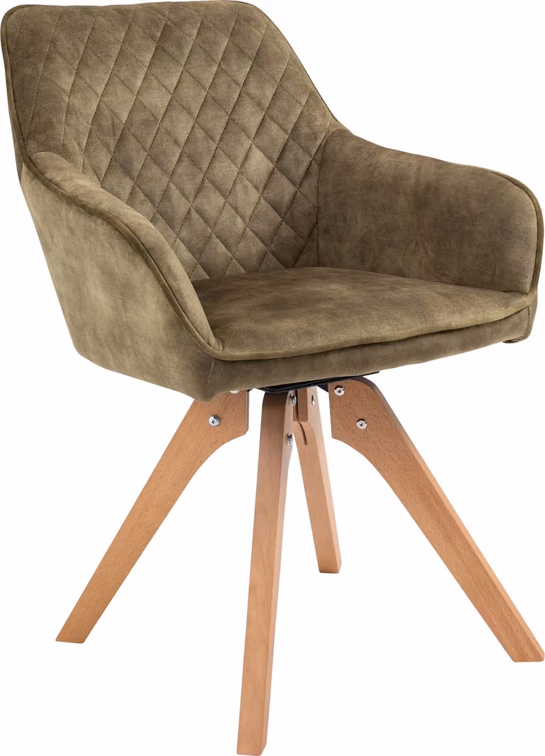 Poltrona vintage in velluto, verde