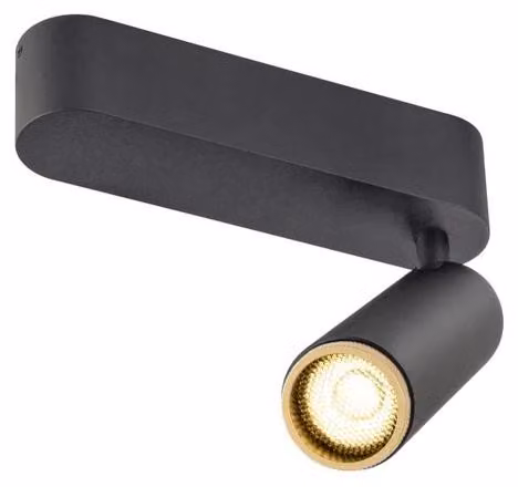 SLV 1009071 GRIP! M, plafoniera, singola, FASE, 3000 K, 14 W, 42°, nero / oro