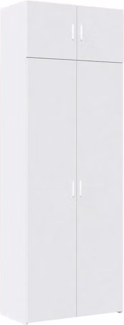 Mobile Portaoggetti Bianco 80x42,5x225 cm in Truciolato CFW5384566