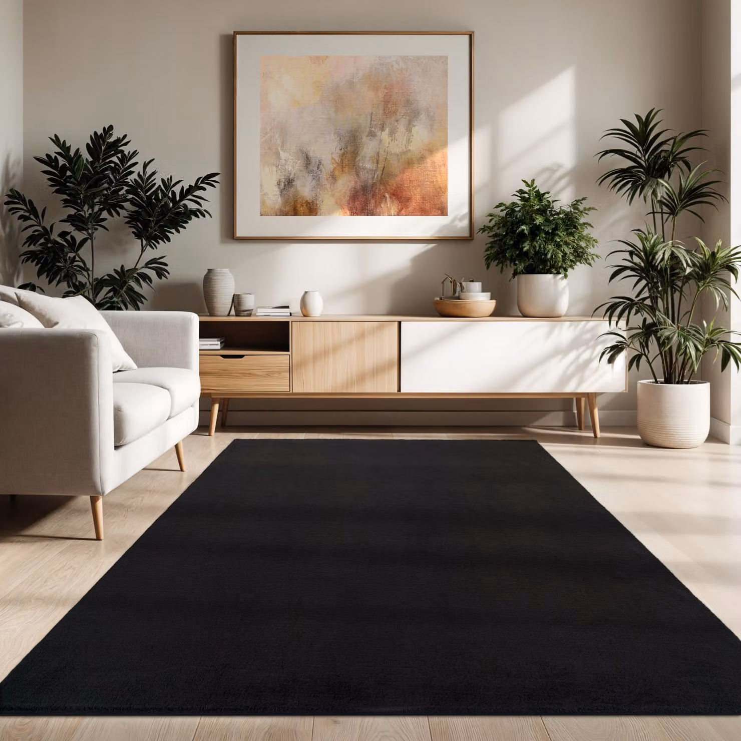Tappeto Calia Italia nero L: 200 cm, P: 280 cm – 2