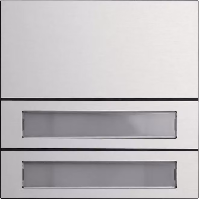 Gira 5532926 Modulo pulsante 2f System 106 in alluminio