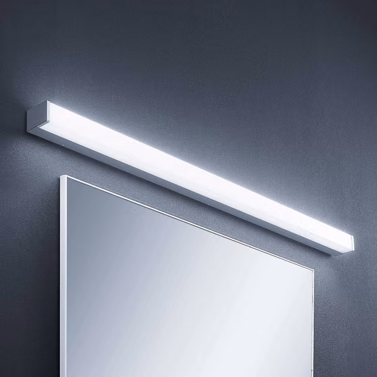 Applique da parete Klea Lindby, Cromo / Argento, Bagno, Alluminio, Moderno, Applique
