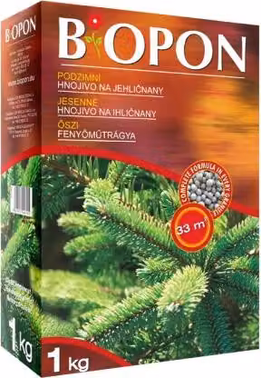 BIOPON concime autunnale per conifere 1 kg + elisir DUO FREE