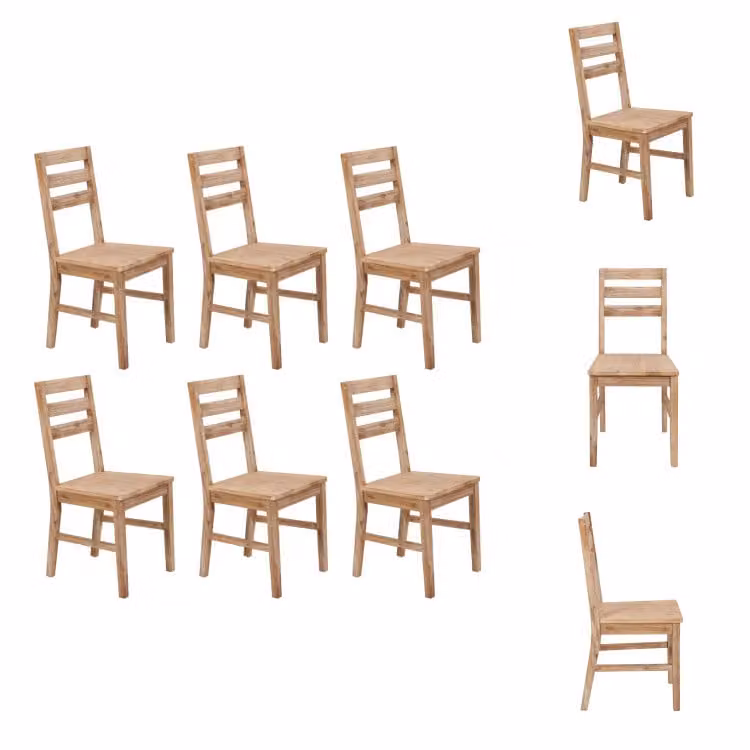 vidaXL Sedie da pranzo 6 pz. Legno massiccio di acacia - Sedie da pranzo